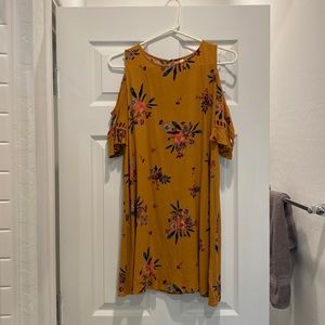 Shoulder Cut Out Mini Dress